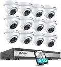 1080p 16 Channel Security Camera System with AI Detect - Complete DVR