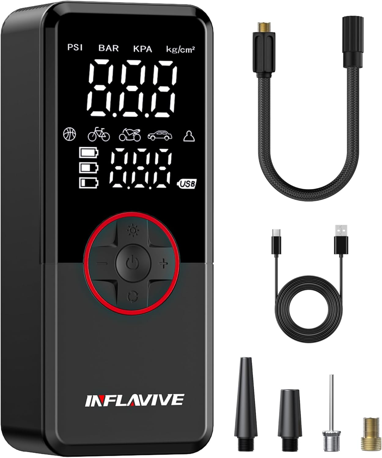 InflaVive Portable Air Compressor: Fast 150PSI Inflation