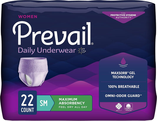 Prevail Women's Incontinence Underwear, Maximum Protection