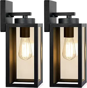 Outdoor Wall Light Fixtures for Modern Spaces - 2-Pack
