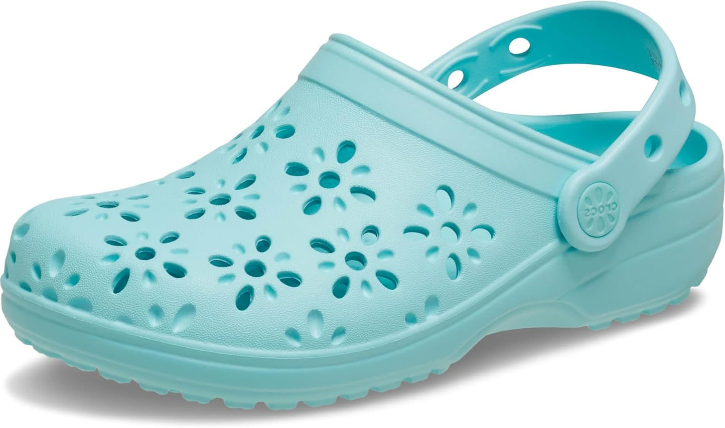 Crocs Kids' Classic Floral Design Clogs for Comfort and Fun