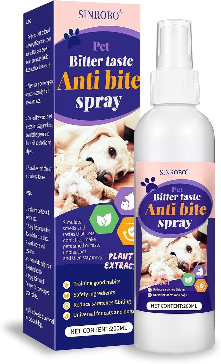 No Chew Spray for Dogs - Effective Bitter Apple Deterrent