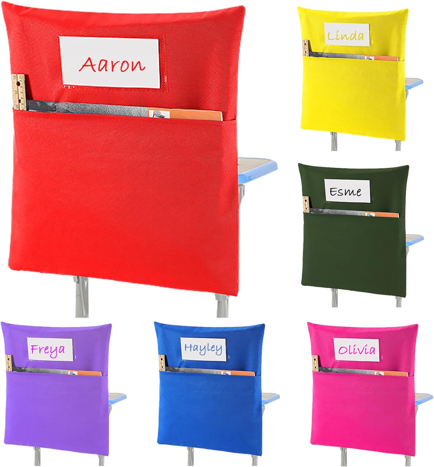 Sanwuta Classroom Chair Pockets for Organized Student Supplies