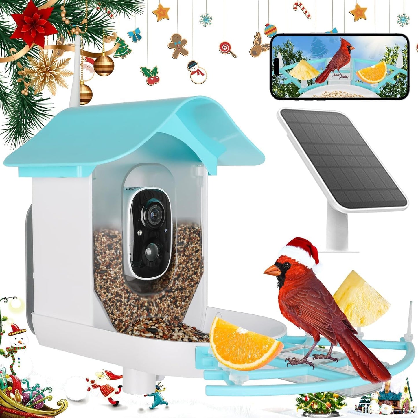 AI Bird Feeder: Solar-Powered Camera, Instant Alerts