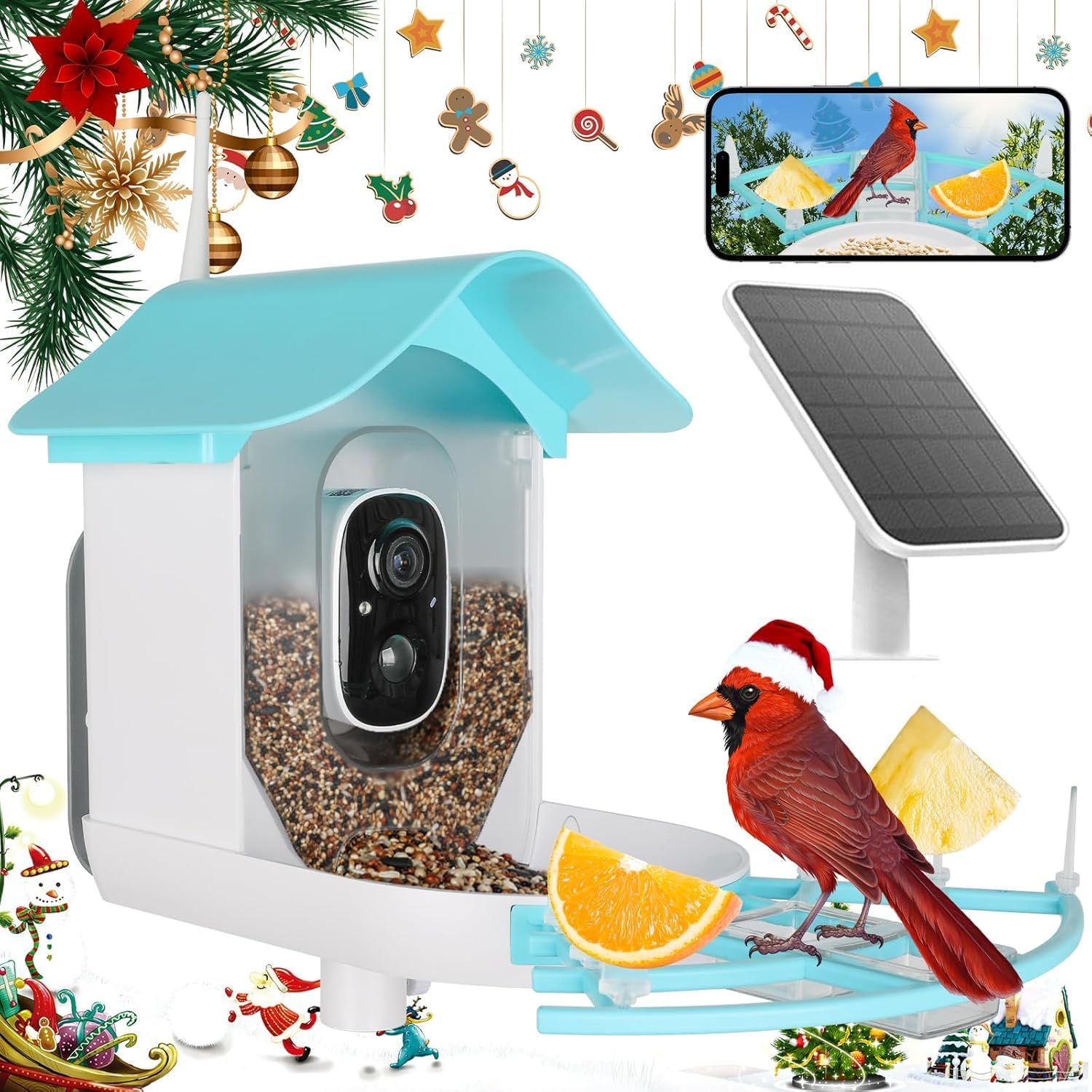 AI Bird Feeder: Solar-Powered Camera, Instant Alerts