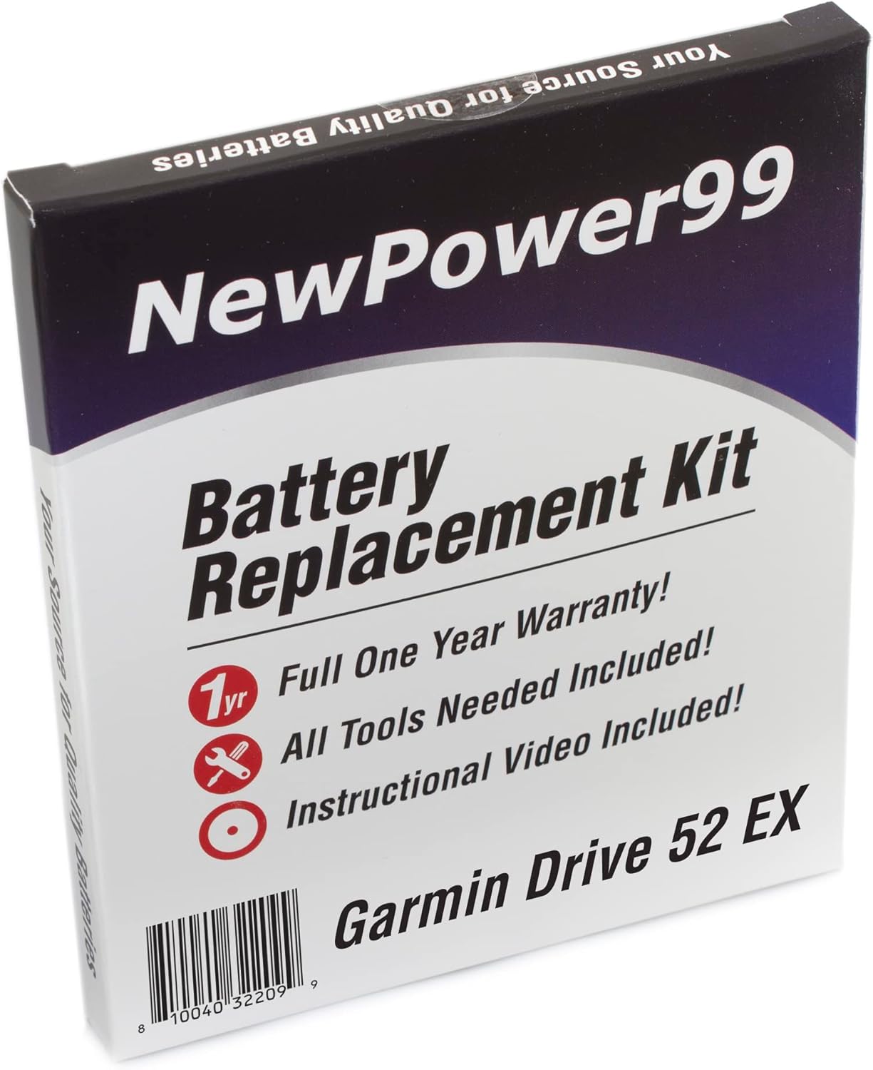 NP99sp Battery Kit for Garmin Drive 52 EX - Long Life Solution