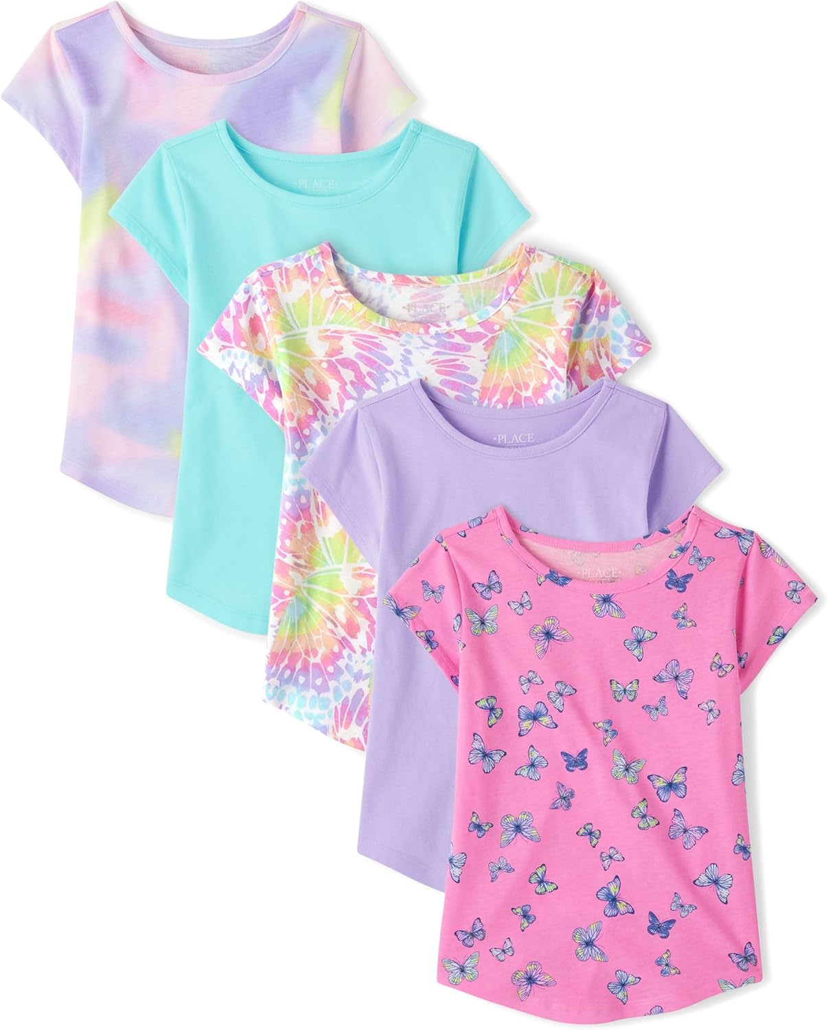 Girls' Short Sleeve Knit T-Shirt - Comfy Fashion Tees for Kids