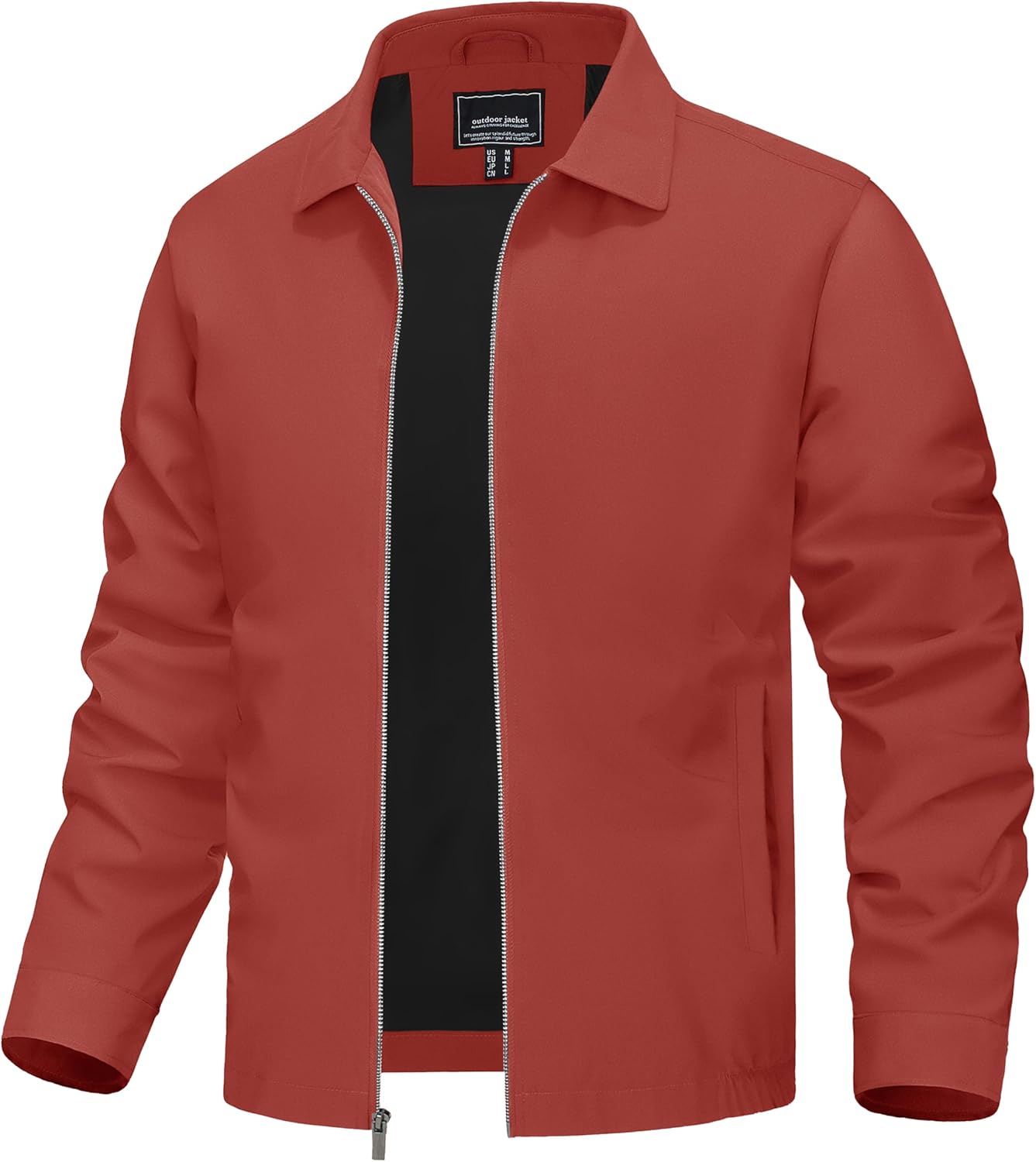 TACVASEN Mens Lightweight Windbreaker Full Zip Jacket for All