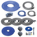 Recoil RCK0D True 1/0 Gauge Dual Amplifier Wiring Kit - Complete