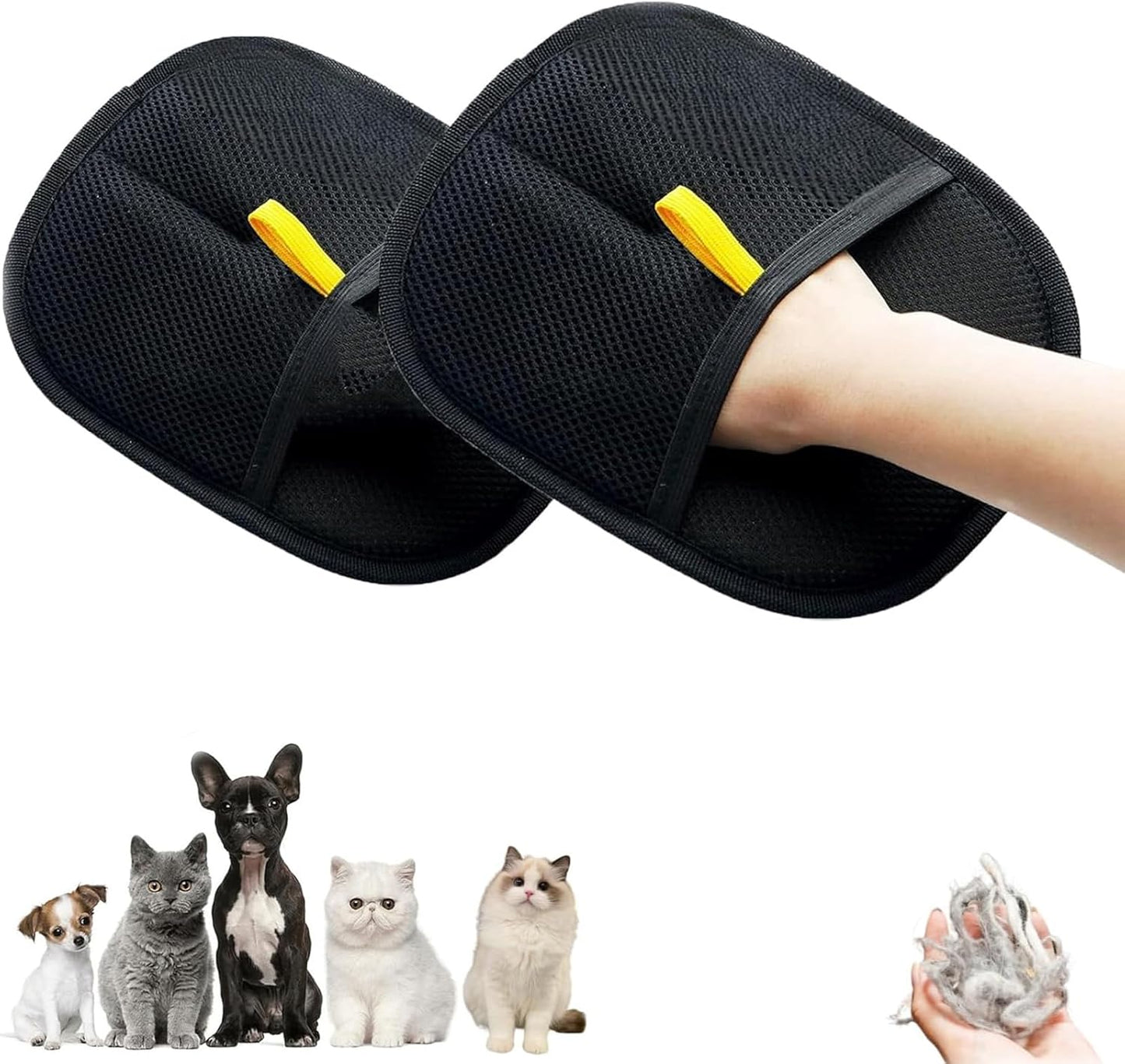 Versatile Pet Grooming Gloves Set