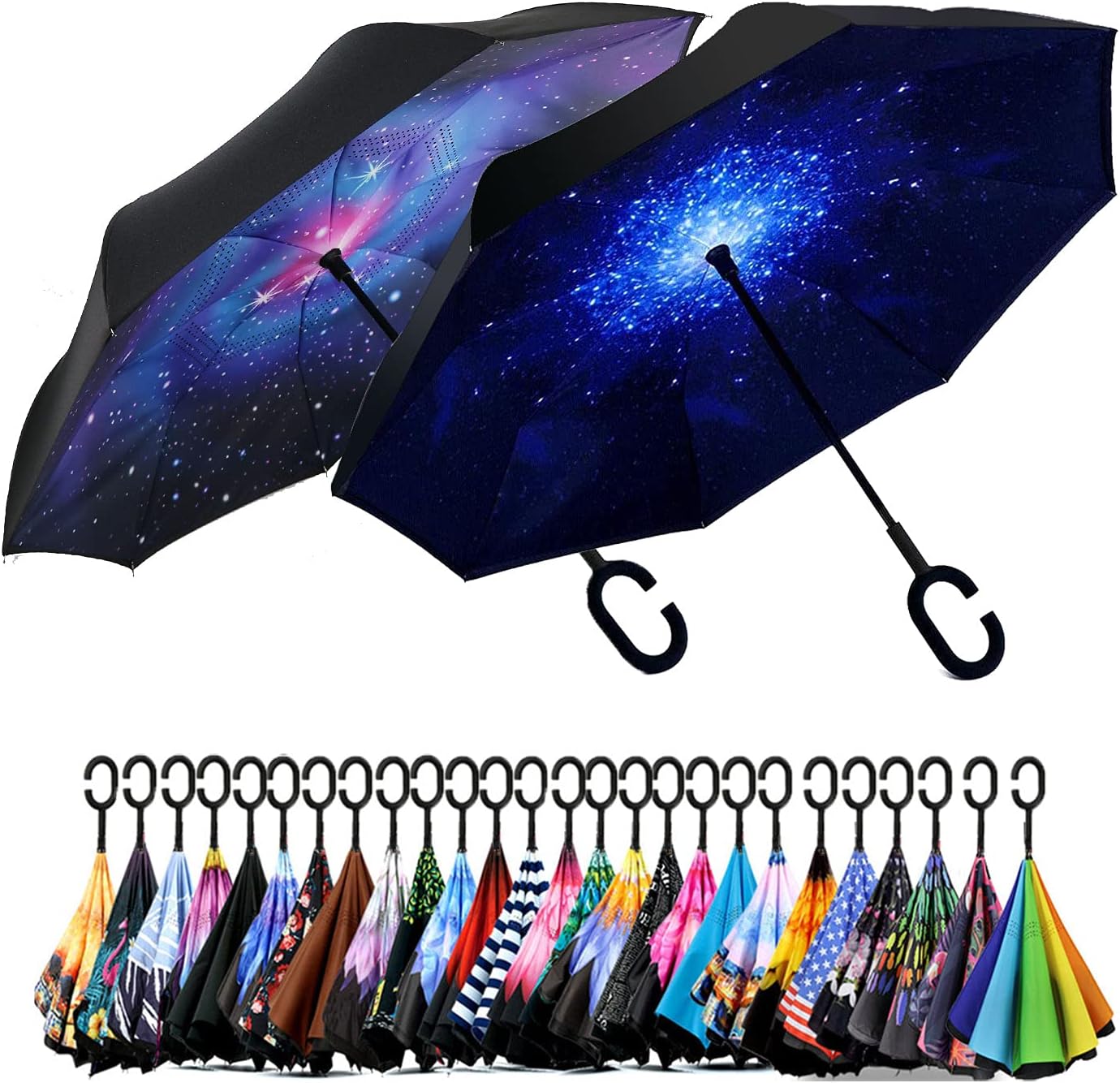 Inverted Reverse Umbrella by SIEPASA - Windproof & Waterproof