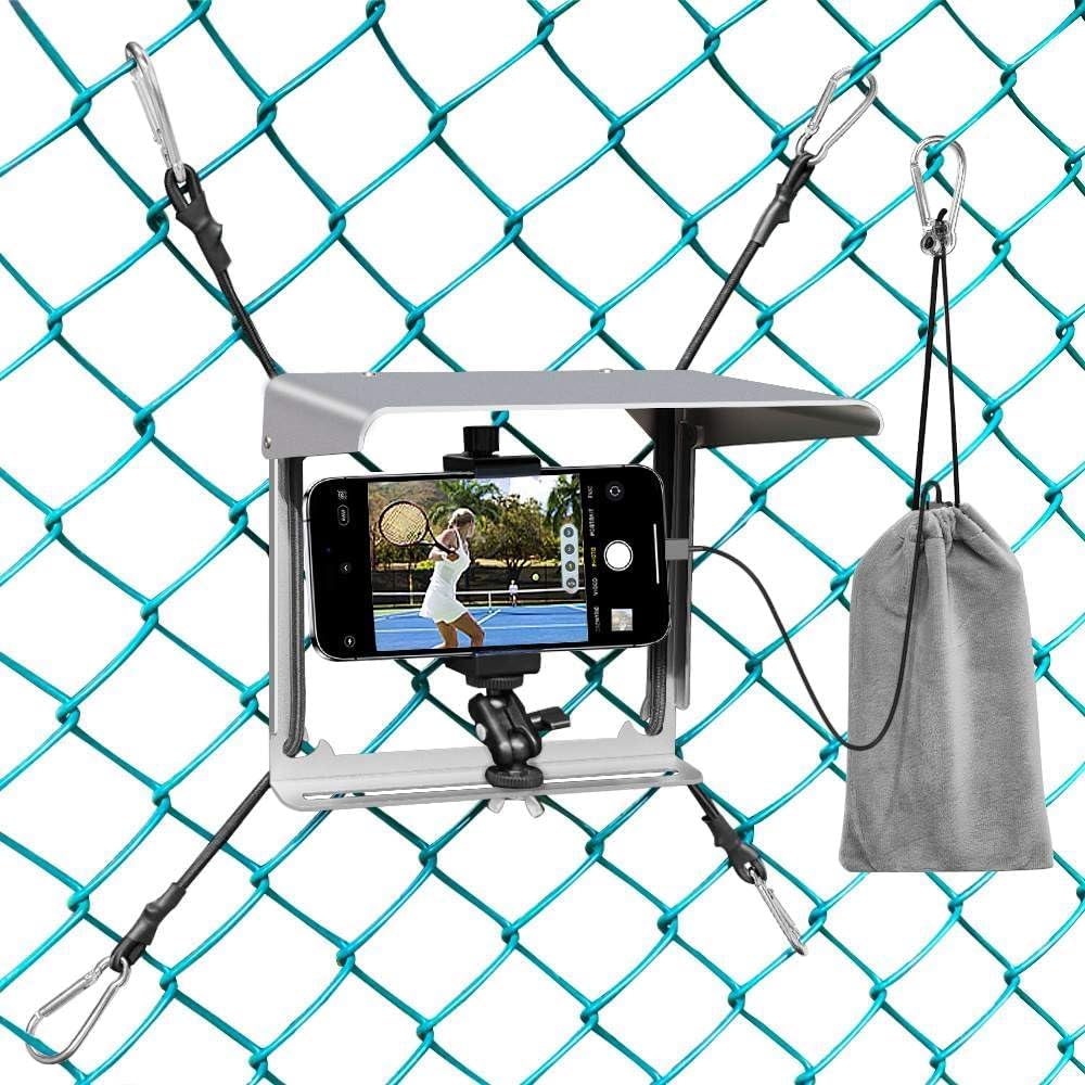 Phone Fence Mount with Shade for iPhone and Action Cameras