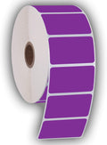 2.25ft x 1.25ft Direct Thermal Perforated Sticker Labels - Purple