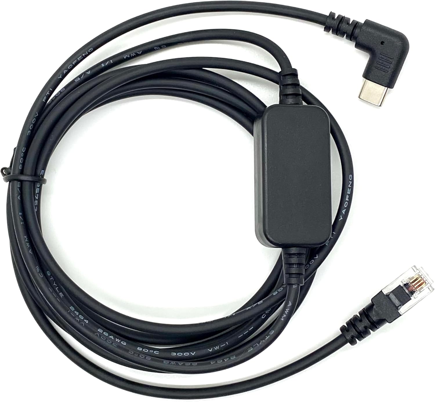 Uniden USB-C to RJ11 Power Cord for Radar Detectors R8w R8 R7