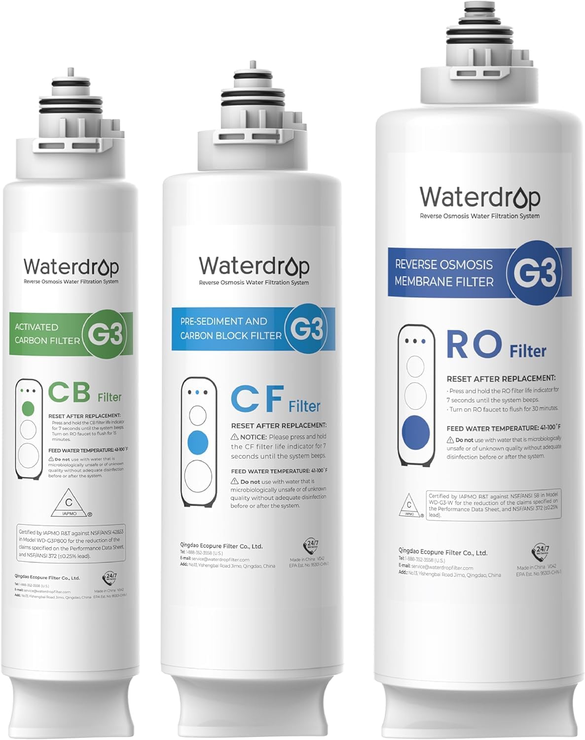 Waterdrop G3 Replacement Filter Kit for WD-G3-W System