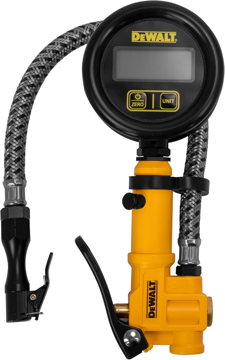DEWALT Digital Inflator + 12 Braided Hose - 0 to 200 PSI!