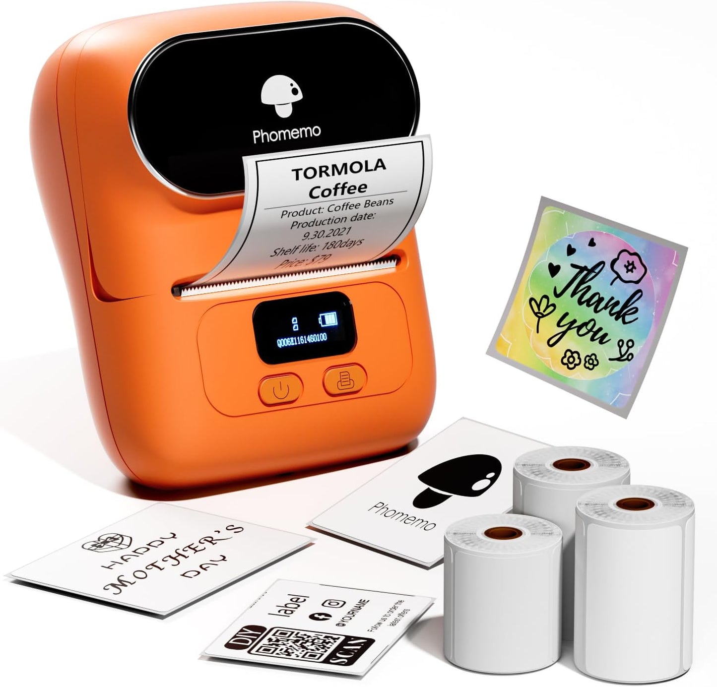 Phomemo M110 Label Maker - Mini Portable Bluetooth Printer