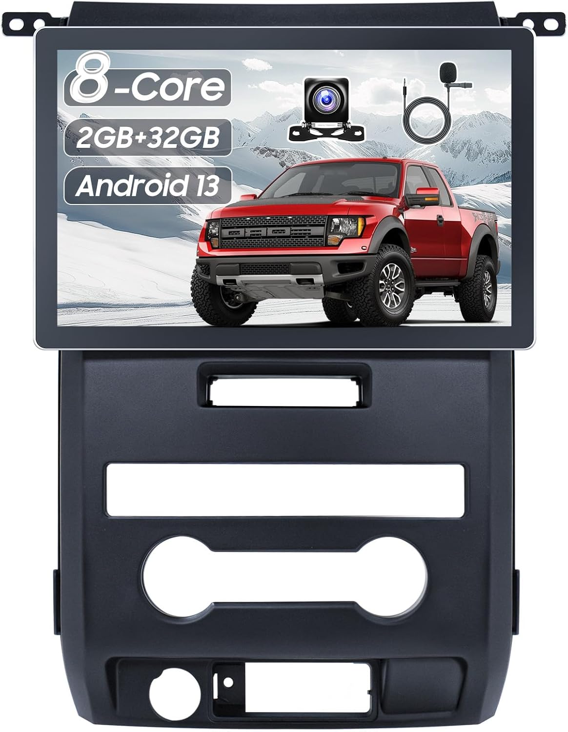 Car Radio Upgrade Dash Kit for Ford F150 with Wireless CarPlay