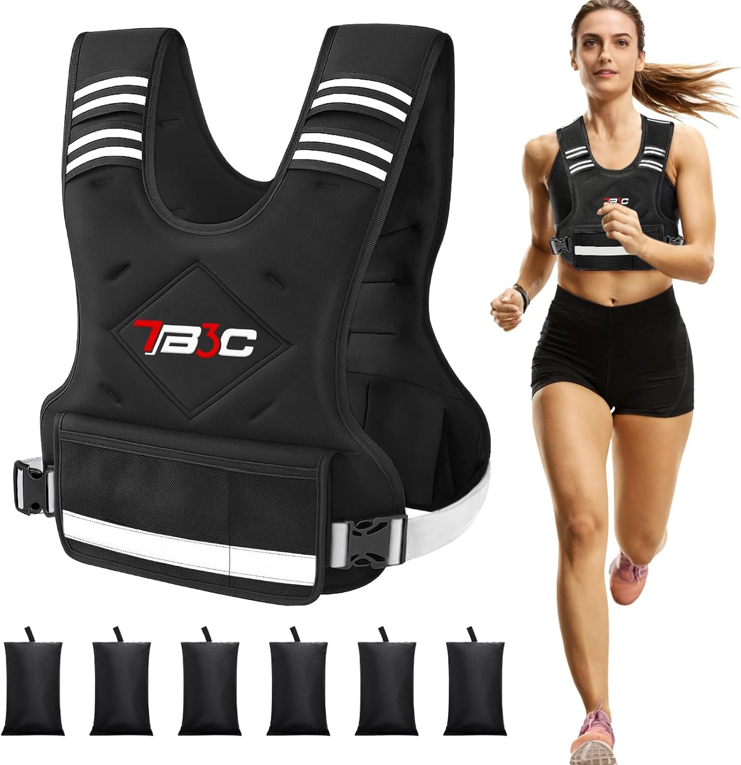 Adjustable Weighted Vest for Strength Training and Workouts