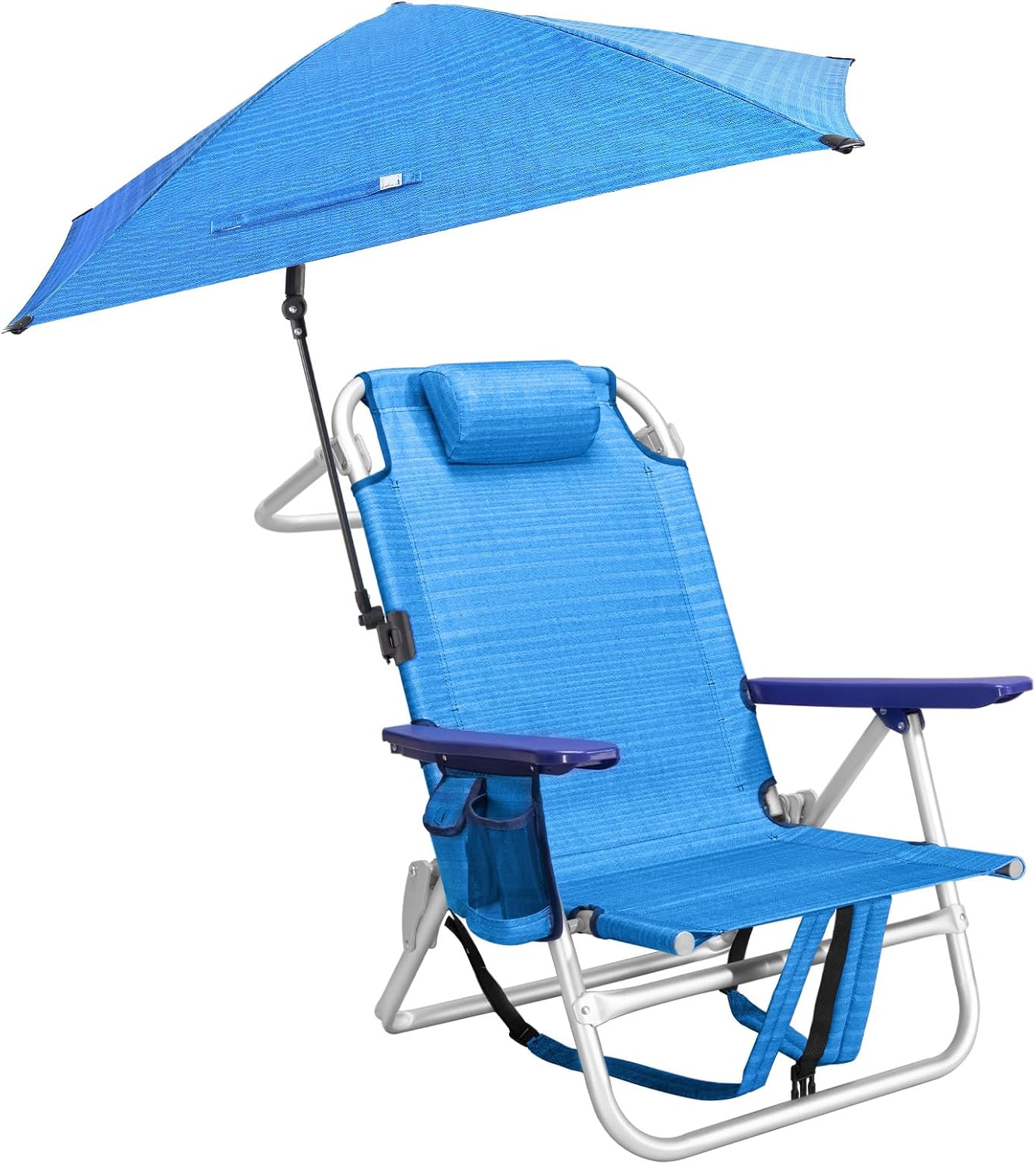 Adjustable Backpack Beach Chair with Umbrella - PRETZI
