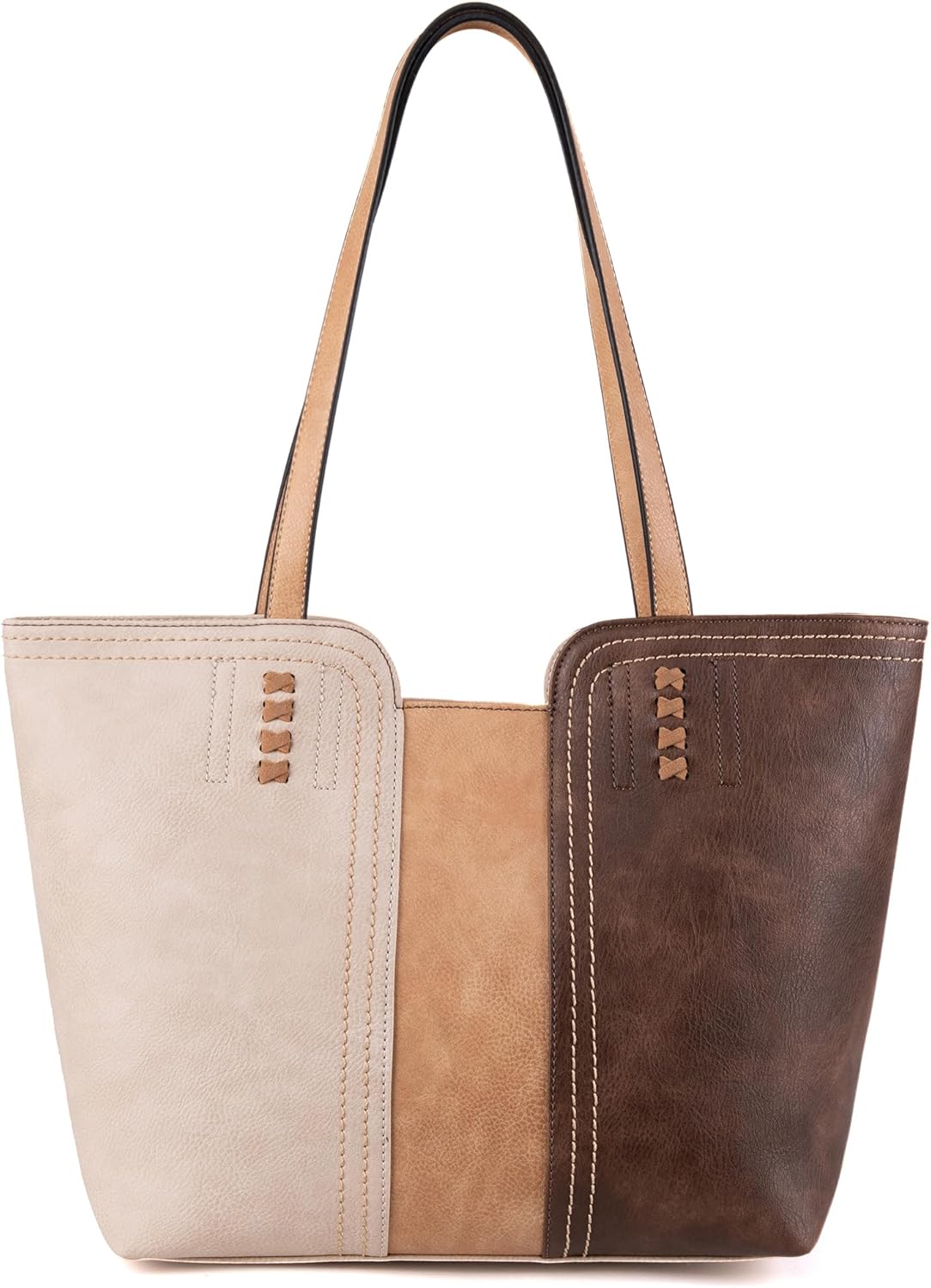 Montana West Tote Bag for Women with Stylish Tri-Color Design