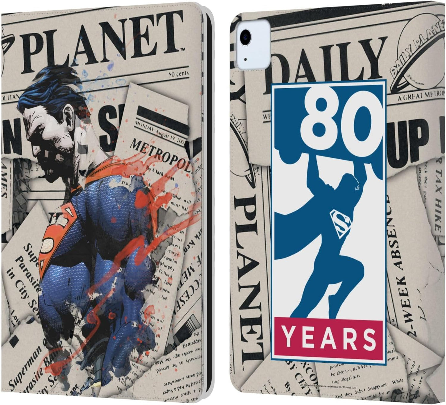 Superman DC Comics Leather Wallet Case for iPad Air 11 2020/2022