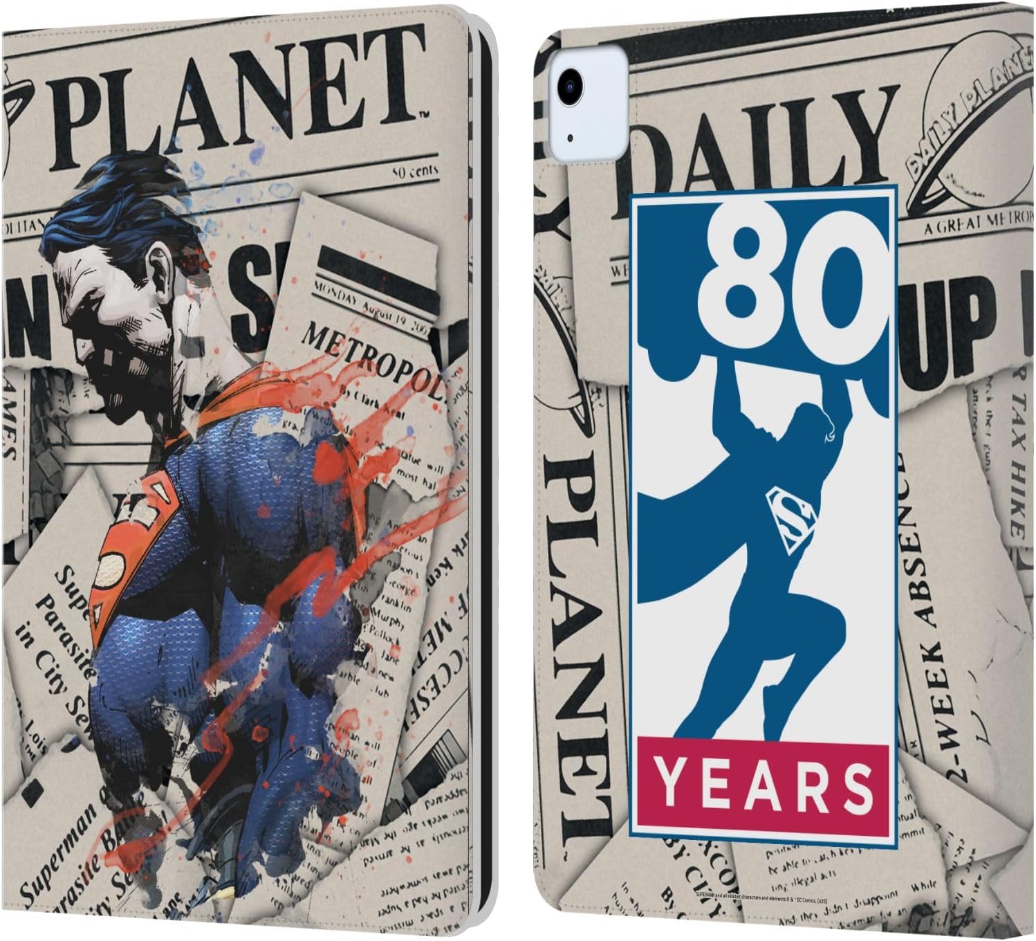 Superman DC Comics Leather Wallet Case for iPad Air 11 2020/2022