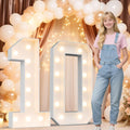 4FT Marquee Light Up Numbers 10 - Warm White Party Backdrop