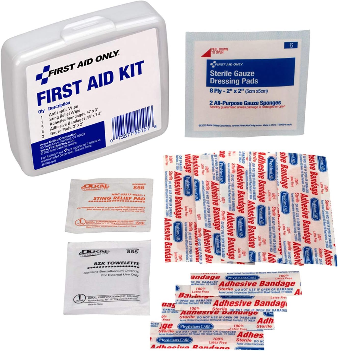 PhysiciansCare On-The-Go Emergency First Aid Kit - 13 Pieces