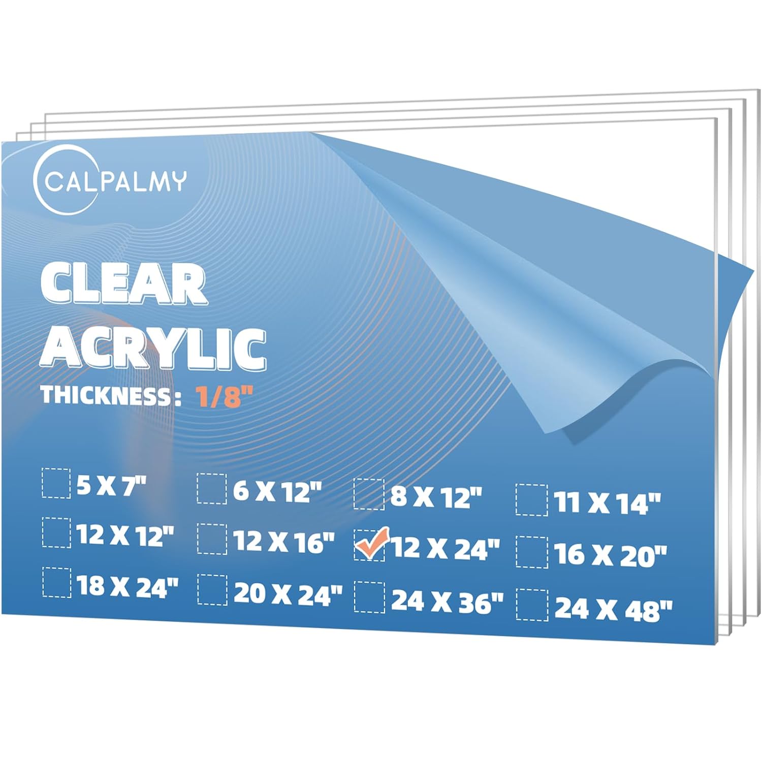 Clear Acrylic Sheets for Crafting and Display Projects - 4-Pack