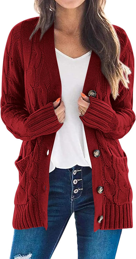 PRETTYGARDEN Women's Open Front Cardigan for Cozy Fall Fashion