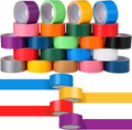 Fainne 24 Rolls Colored Duct Tape Bulk - Bright, Multiuse Pack