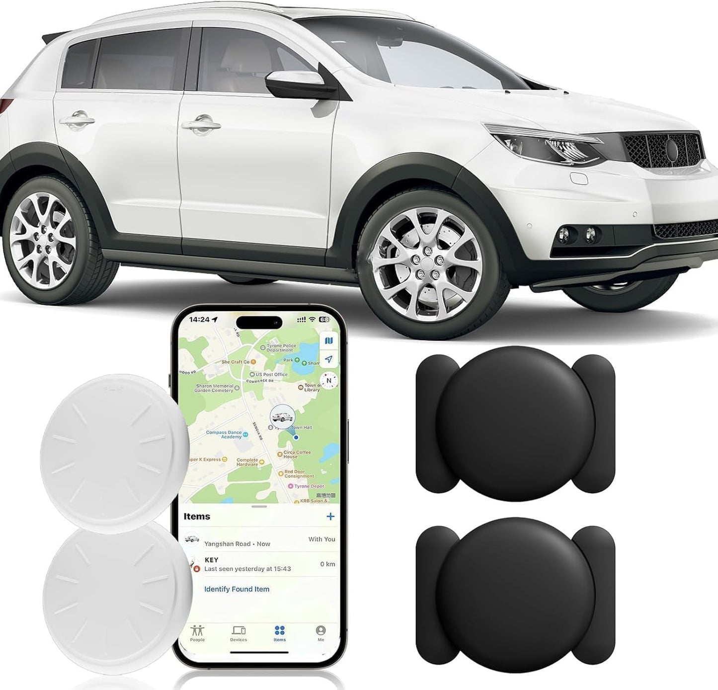 GPS Tracker for Vehicles with Apple Find My - No Monthly Fee