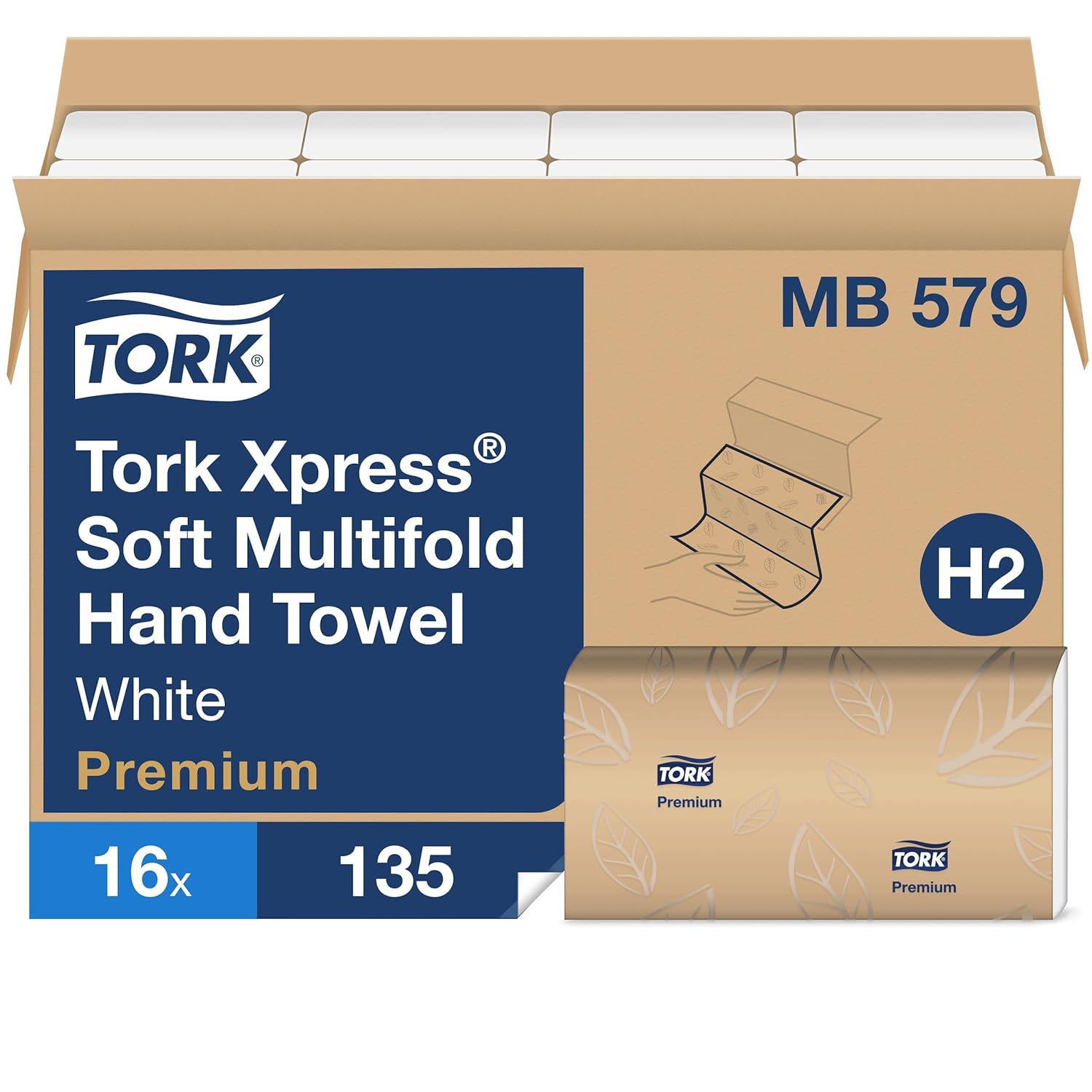 Tork Soft Xpress Multifold Paper Hand Towels for H2 System