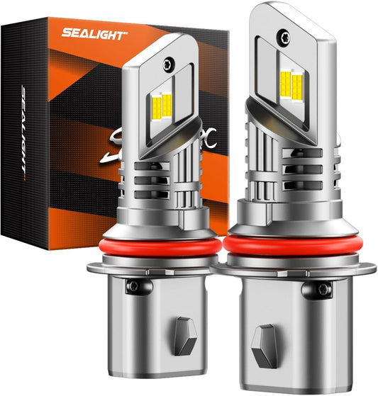 SEALIGHT 9007 HB5 Fog Light Bulbs with 30000LM Brightness