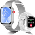 Smart Watch for Women Men 1.83 in HD Silver - Bluetooth Calling