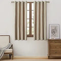 BULBUL Champagne Velvet Curtains 63 in Length - Thermal Blackout