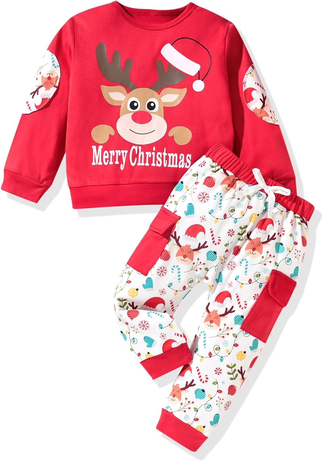 Cozy Toddler Xmas Outfit Set by HIHA