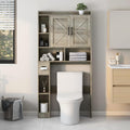 Over The Toilet Storage Cabinet with Barn Doors for Bathroom