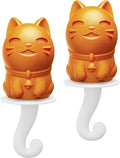 ZOKU Kitty Ice Pop Mold - Easy-Release Silicone Design