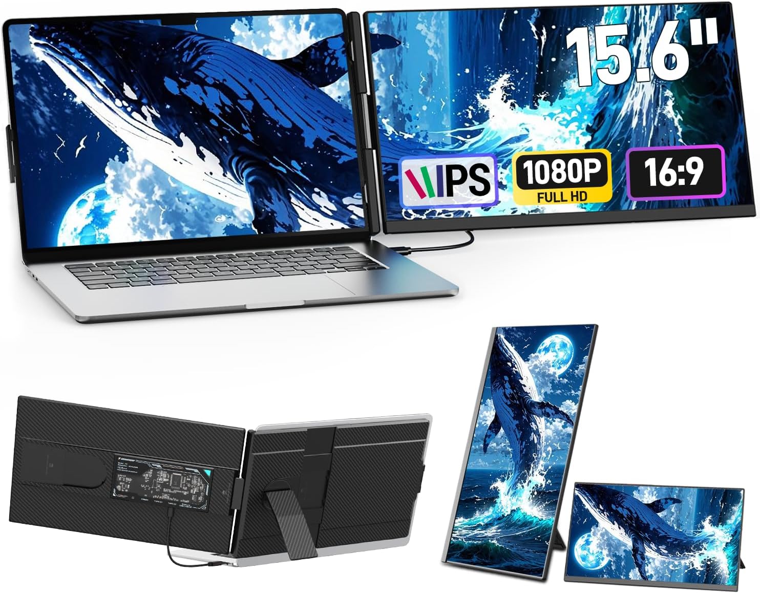 Vixtan 15.6'' FHD IPS Portable Laptop Monitor
