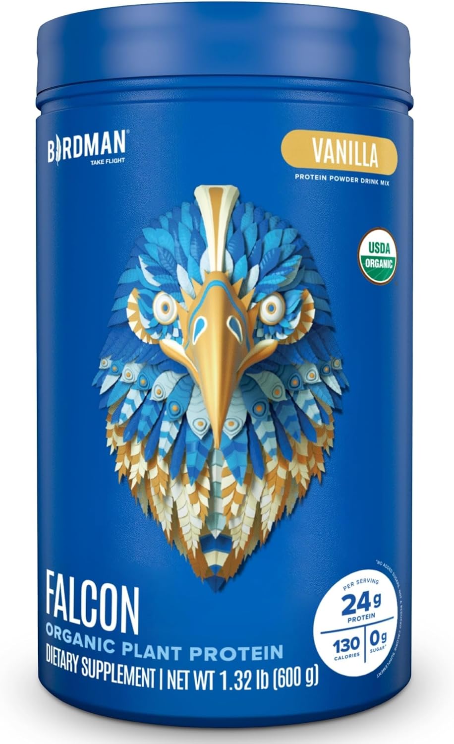 BIRDMAN Falcon Organic Vegan Protein Powder for Healthy Living