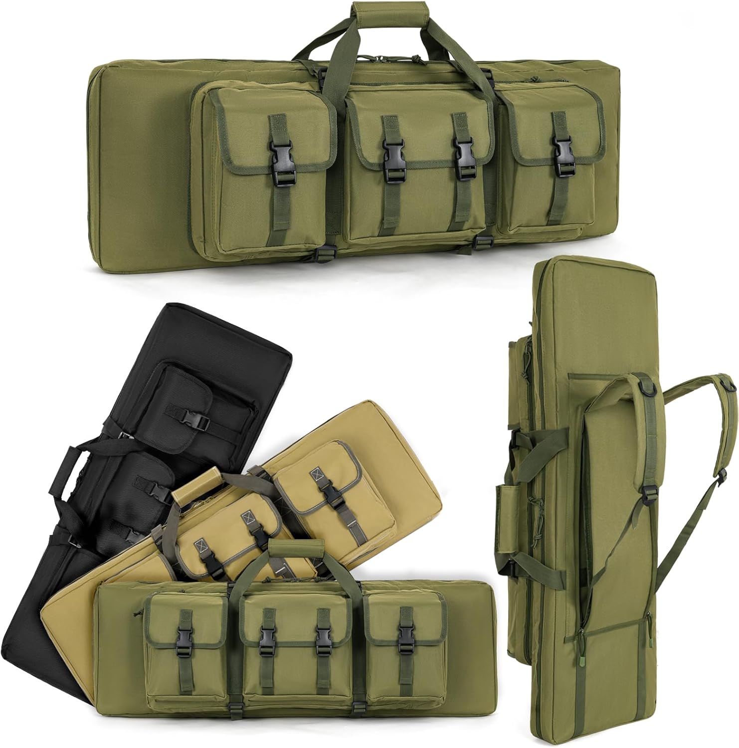 Soft Rifle Case Tactical Long Double Rifle Backpack Gun Bag