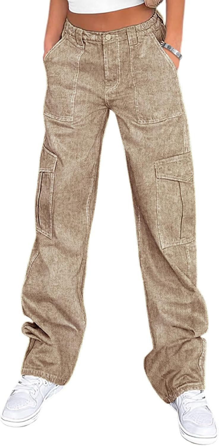 Lepunuo Cargo Pants for Women High Waisted Y2K Streetwear