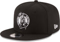 NBA 9FIFTY Black White Snapback Hat for Men - Adjustable Fit