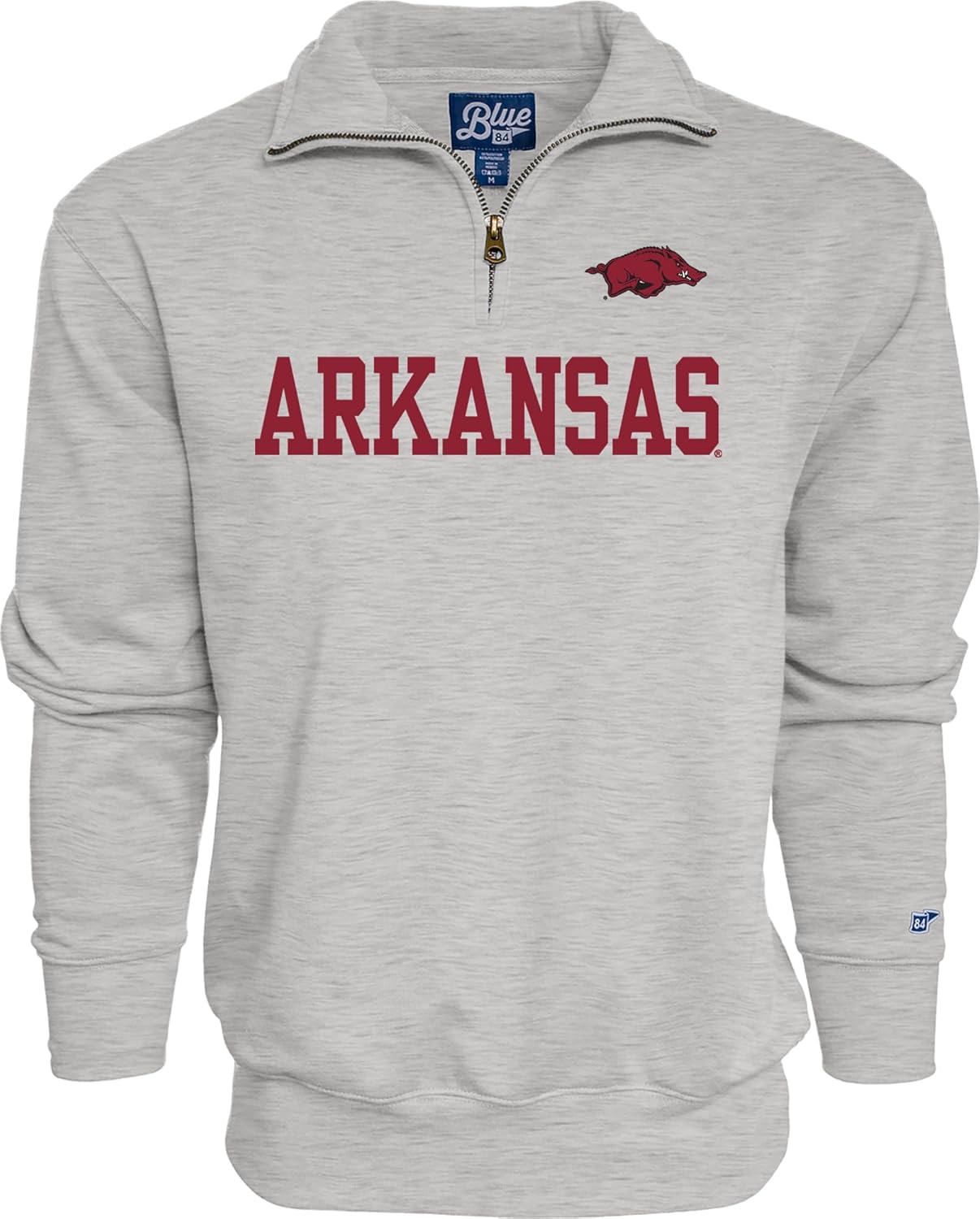 Blue 84 Men's Quarter Zip Sweatshirt for Arkansas Fans