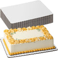 Fit Meal Prep 14x10 Rectangular Cake Stand [100 Pack] - Sturdy