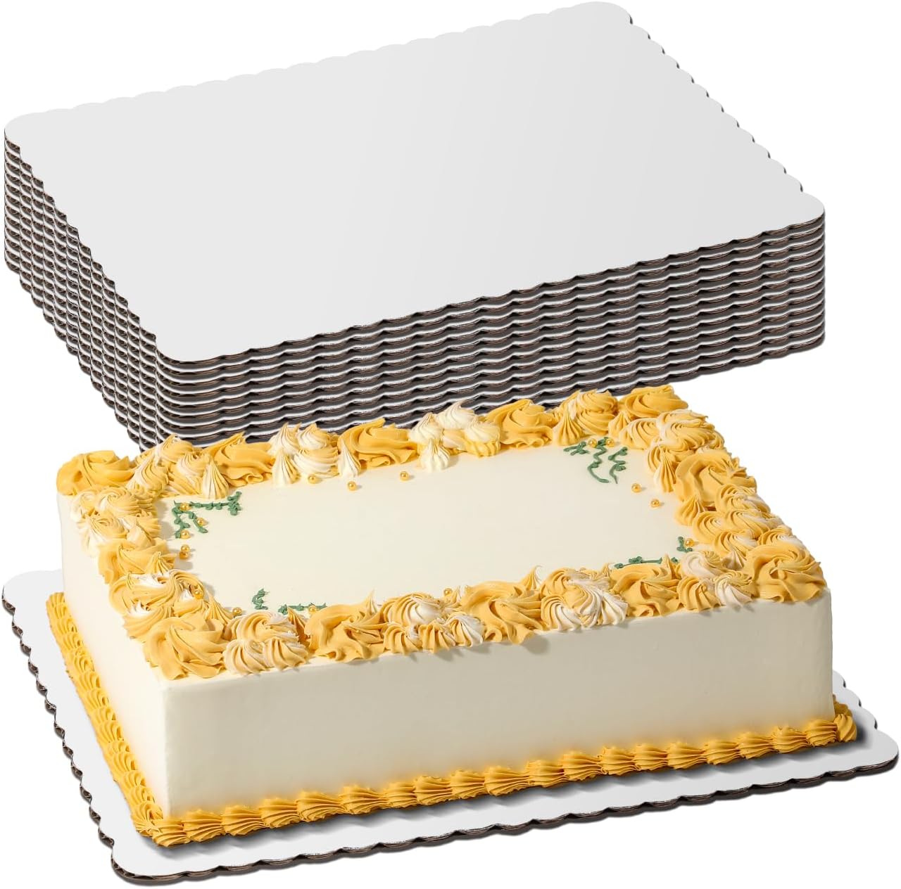 Sturdy 14x10 Rectangular Cake Stand for Perfect Desserts