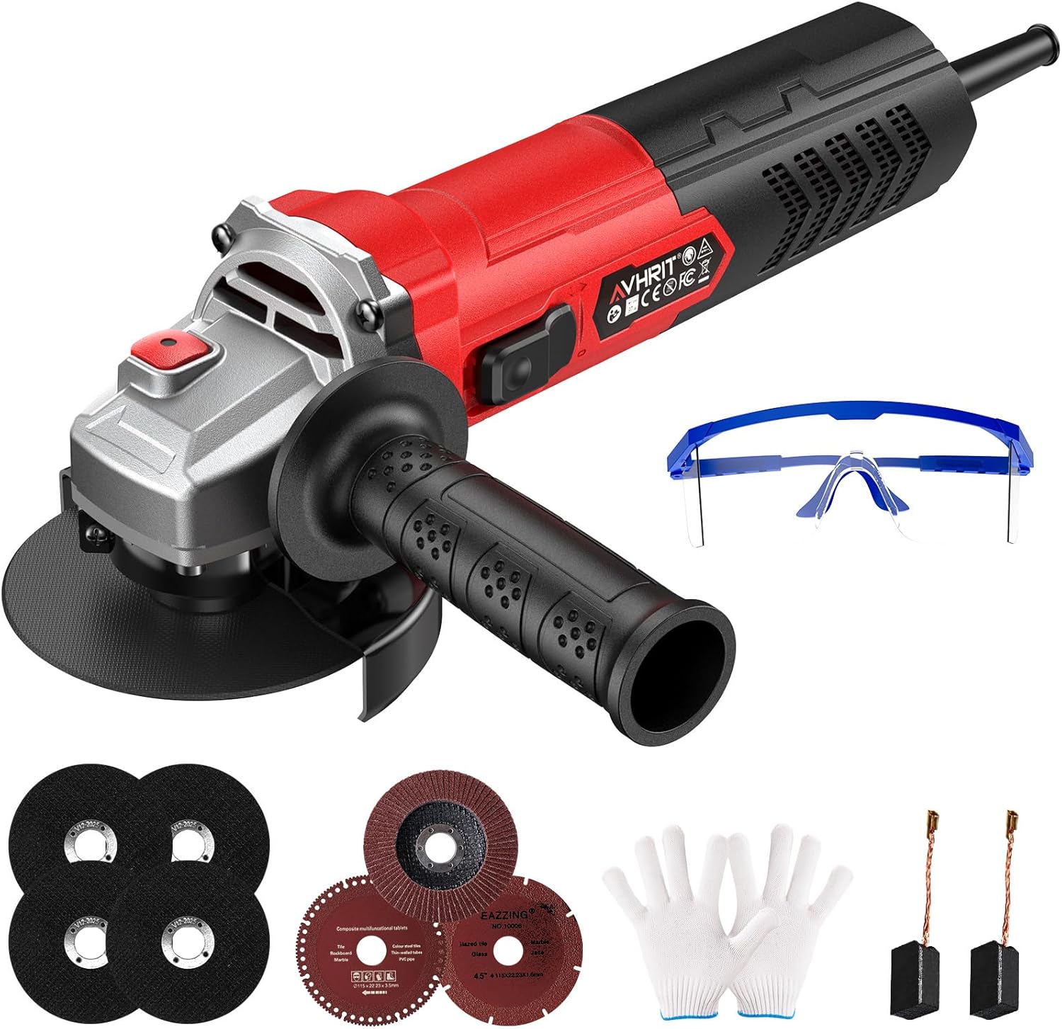 10 Amp 4-1/2 inch Angle Grinder for Cutting and Grinding Tasks