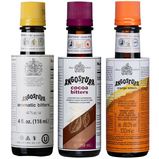 Premium 4oz Angostura Bitters Trio - Perfect for Mixologists